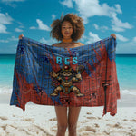Bes Sarong Ancient Egyptian Hieroglyphs and Sacred Symbols Ancient Myth - African Pride