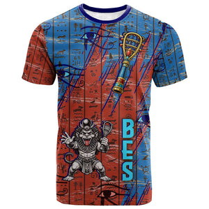 Bes T shirt Ancient Egyptian Hieroglyphs and Sacred Symbols Ancient Myth - African Pride