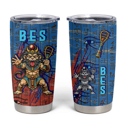 Bes Tumbler Cup Ancient Egyptian Hieroglyphs and Sacred Symbols Ancient Myth - African Pride