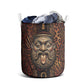 Bes Ancient Egyptian Laundry Basket with Leopard Print Ankh and Eye of Horus Egyptian Deity Tribute - African Pride