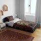 Bes Ancient Egyptian Bedding Set with Leopard Print Ankh and Eye of Horus Egyptian Deity Tribute - African Pride