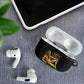 Geb AirPods Case Ancient Egyptian Cracked Earth and Wheat Illustration Egyptian Earth God - African Pride