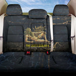 Geb Back Car Seat Cover Ancient Egyptian Cracked Earth and Wheat Illustration Egyptian Earth God - African Pride
