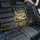 Geb Back Car Seat Cover Ancient Egyptian Cracked Earth and Wheat Illustration Egyptian Earth God - African Pride