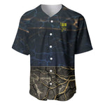 Geb Baseball Jersey Ancient Egyptian Cracked Earth and Wheat Illustration Egyptian Earth God - African Pride