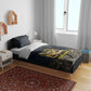 Geb Bedding Set Ancient Egyptian Cracked Earth and Wheat Illustration Egyptian Earth God - African Pride