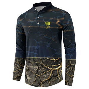 Geb Button Sweatshirt Ancient Egyptian Cracked Earth and Wheat Illustration Egyptian Earth God