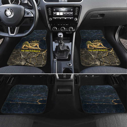 Geb Car Mats Ancient Egyptian Cracked Earth and Wheat Illustration Egyptian Earth God - African Pride