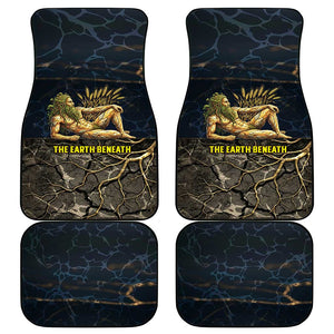 Geb Car Mats Ancient Egyptian Cracked Earth and Wheat Illustration Egyptian Earth God - African Pride