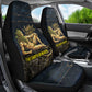 Geb Car Seat Cover Ancient Egyptian Cracked Earth and Wheat Illustration Egyptian Earth God - African Pride