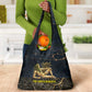 Geb Grocery Bag Ancient Egyptian Cracked Earth and Wheat Illustration Egyptian Earth God - African Pride