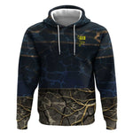 Geb Hoodie Ancient Egyptian Cracked Earth and Wheat Illustration Egyptian Earth God - African Pride