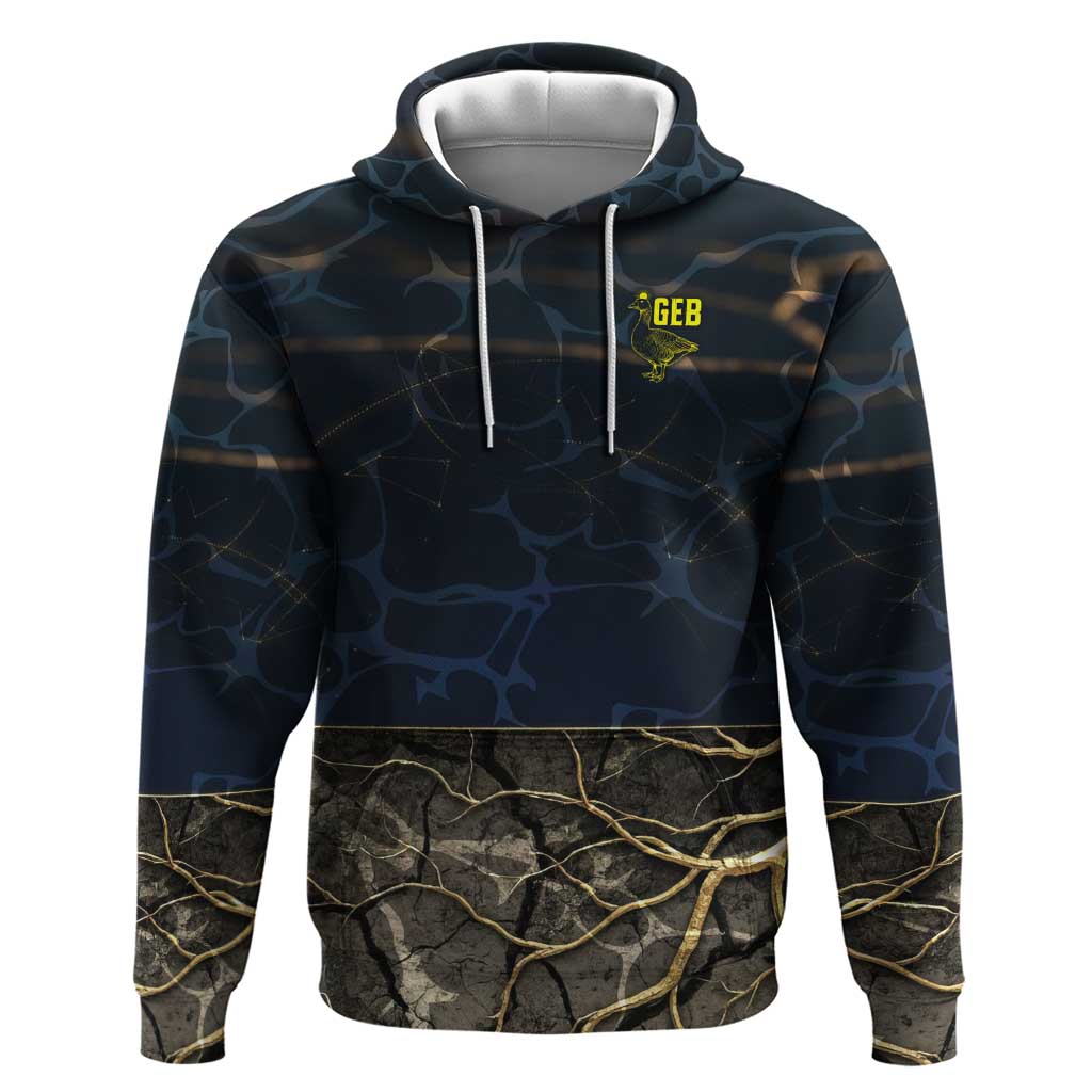 Geb Hoodie Ancient Egyptian Cracked Earth and Wheat Illustration Egyptian Earth God - African Pride