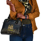 Geb Shoulder Handbag Ancient Egyptian Cracked Earth and Wheat Illustration Egyptian Earth God - African Pride