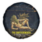 Geb Spare Tire Cover Ancient Egyptian Cracked Earth and Wheat Illustration Egyptian Earth God - African Pride