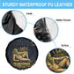 Geb Spare Tire Cover Ancient Egyptian Cracked Earth and Wheat Illustration Egyptian Earth God - African Pride