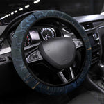 Geb Steering Wheel Cover Ancient Egyptian Cracked Earth and Wheat Illustration Egyptian Earth God - African Pride