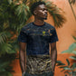 Geb T shirt Ancient Egyptian Cracked Earth and Wheat Illustration Egyptian Earth God - African Pride