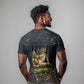 Geb T shirt Ancient Egyptian Cracked Earth and Wheat Illustration Egyptian Earth God - African Pride