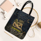 Geb Tote Bag Ancient Egyptian Cracked Earth and Wheat Illustration Egyptian Earth God - African Pride