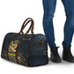 Geb Travel Bag Ancient Egyptian Cracked Earth and Wheat Illustration Egyptian Earth God - African Pride