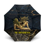 Geb Umbrella Ancient Egyptian Cracked Earth and Wheat Illustration Egyptian Earth God - African Pride
