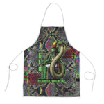 Geb Ancient Egyptian Apron with Serpent Throne and Snake Skin Texture Egyptian Earth God Tribute - African Pride