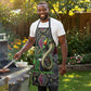 Geb Ancient Egyptian Apron with Serpent Throne and Snake Skin Texture Egyptian Earth God Tribute - African Pride