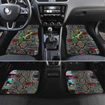 Geb Ancient Egyptian Car Mats with Serpent Throne and Snake Skin Texture Egyptian Earth God Tribute - African Pride