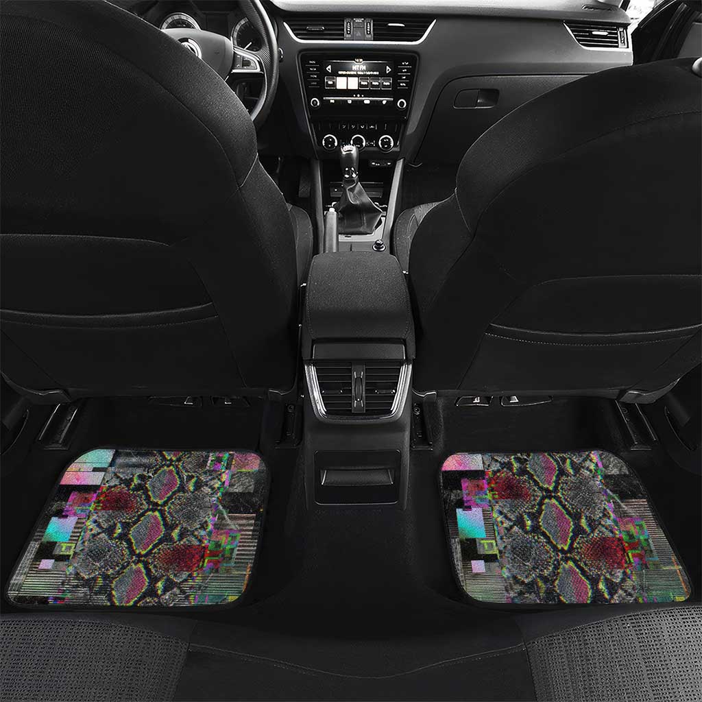 Geb Ancient Egyptian Car Mats with Serpent Throne and Snake Skin Texture Egyptian Earth God Tribute - African Pride