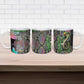 Geb Ancient Egyptian Ceramic Mug with Serpent Throne and Snake Skin Texture Egyptian Earth God Tribute - African Pride