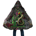 Geb Ancient Egyptian Cloak with Serpent Throne and Snake Skin Texture Egyptian Earth God Tribute - African Pride