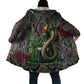 Geb Ancient Egyptian Cloak with Serpent Throne and Snake Skin Texture Egyptian Earth God Tribute - African Pride