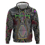 Geb Ancient Egyptian Hoodie with Serpent Throne and Snake Skin Texture Egyptian Earth God Tribute - African Pride