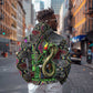 Geb Ancient Egyptian Hoodie with Serpent Throne and Snake Skin Texture Egyptian Earth God Tribute - African Pride