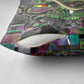 Geb Ancient Egyptian Pillow Cover with Serpent Throne and Snake Skin Texture Egyptian Earth God Tribute - African Pride
