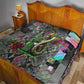 Geb Ancient Egyptian Quilt with Serpent Throne and Snake Skin Texture Egyptian Earth God Tribute - African Pride