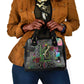 Geb Ancient Egyptian Shoulder Handbag with Serpent Throne and Snake Skin Texture Egyptian Earth God Tribute - African Pride