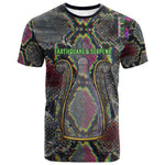 Geb Ancient Egyptian T shirt with Serpent Throne and Snake Skin Texture Egyptian Earth God Tribute - African Pride