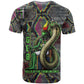 Geb Ancient Egyptian T shirt with Serpent Throne and Snake Skin Texture Egyptian Earth God Tribute - African Pride