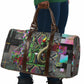 Geb Ancient Egyptian Travel Bag with Serpent Throne and Snake Skin Texture Egyptian Earth God Tribute - African Pride