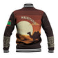 Mauritania Baseball Jacket - Desert Sunset Camel Silhouette and Flag Accents