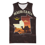 Mauritania Basketball Jersey - Desert Sunset Camel Silhouette and Flag Accents TS04