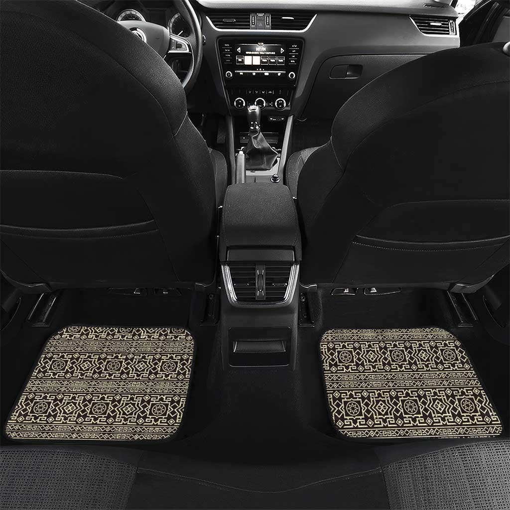 Mauritania Car Mats - Desert Sunset Camel Silhouette and Flag Accents