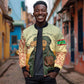 Mauritania Bomber Jacket - Sidi the Sahara Camel Cartoon and Desert Caravan Design
