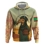 Mauritania Hoodie - Sidi the Sahara Camel Cartoon and Desert Caravan Design