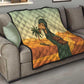 Mauritania Quilt - Sidi the Sahara Camel Cartoon and Desert Caravan Design