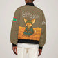 Mauritania Bomber Jacket - Cute Fennec Fox and Arabic Calligraphy Desert Design