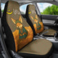Mauritania Car Seat Cover - Cute Fennec Fox and Arabic Calligraphy Desert Design