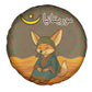 Mauritania Spare Tire Cover - Cute Fennec Fox and Arabic Calligraphy Desert Design